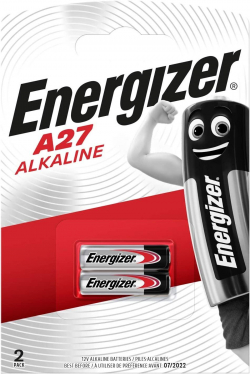Батерия Алкална батерия ENERGIZER 12 V 2 бр. в опаковка за аларми А27 LR27