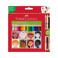 Продукт Faber-Castell Цветни моливи Triangular моливи, 24 стандартни и 3 телесни цвята