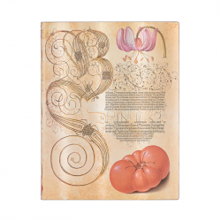 Канцеларски продукт Paperblanks Тефтер Lily & Tomato, 180 х 230 mm, широки редове, 88 листа