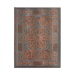 Канцеларски продукт Paperblanks Тефтер Midnight, 180 х 230 mm, широки редове, твърда корица, 72 листа