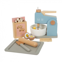  Small Foot Миксер Tasty, с аксесоари, дървен, 19 х 12 х 20 cm