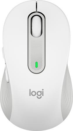 Мишка Logitech Signature M650, Bluetooth, 5 бутона, 4000 dpi, Бял