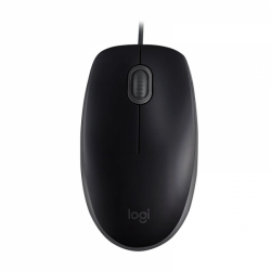 Мишка Оптична мишка  Logitech B110, USB, черна