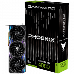 Видеокарта GAINWARD GeForce RTX 4080 Phoenix 16GB GDDR6X, 256 bit, 1x HDMI 2.1a, 3x DP 1.4а