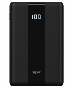 Батерия за смартфон SILICON POWER QP55, 10000mAh, USB-C, Lightning, USB 3.0, Черна