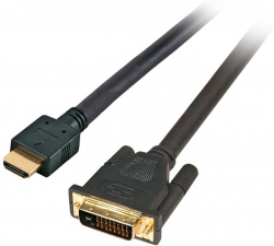 Кабел/адаптер HDMI - DVI-D 24+1 свързващ кабел, различни дължини K5432SW.1