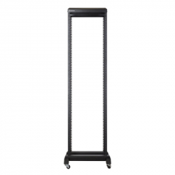 Шкаф за техника - Rack Двойна комуникационна рамка, 600 мм дълбочина, черна — 42U