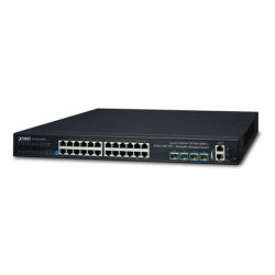 Комутатор/Суич Planet SGS-6341-24T4X, 24x 1000 Mbps, 4x 10G SFP, L3, Управляем