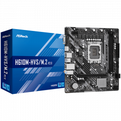Дънна платка ASROCK MB Desktop H610M-HVS (S1700, 2x DDR4, 1x PCIe 4.0 x16, 1x PCIe 3.0 x1