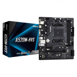 Дънна платка Asrock A520M-H, Socket AM4, mATX, 2xDDR4, M.2 NVMe