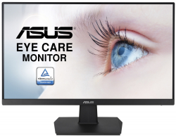 Монитор ASUS VA24EHE, 23.8" Full HD 1920 x 1080, IPS, LED, 75Hz, 5ms, HDMI, DVI, VGA, черен