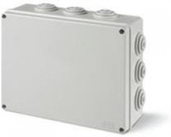 Оптична кутия Кутия PVC 120x80x50,IP55,UV, със щуцери SCAME