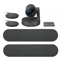 Уеб камера Logitech Rally Plus Ultra-HD, видеоконферентен комплект, 260°, 4K, PTZ
