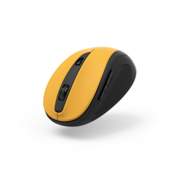 Мишка Безжична мишка Hama MW-400 V2, 6-бутонна, Ергономична, USB, Жълт цвят