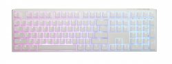 Клавиатура Ducky One 3, Full Size Hotswap,  Cherry MX Black, RGB, PBT Keycaps, Бяла