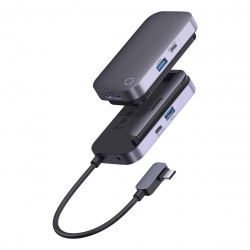 USB Хъб Baseus WKWJ000013, 100 W, HDMI: 4K 30Hz, 5 Gbps, сив