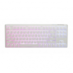 Клавиатура Геймърска Ducky One 3 Classic, Hotswap Cherry MX Brown, RGB, Гейминг, Бяла