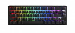 Клавиатура Ducky One 3, геймърска, механична, Cherry MX Clear, RGB, черна