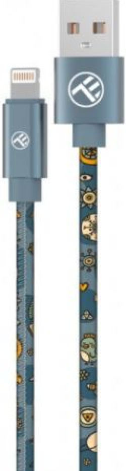 Кабел/адаптер Tellur Graffiti кабел за данни, USB-A - Lightning, 3A, 1 м, син