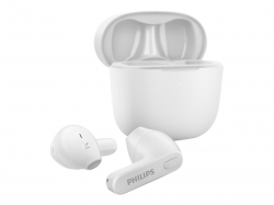 Слушалки PHILIPS True Wireless, In-Ear, Bluetooth, Mикрофон, 101 dB, Бели