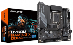 Дънна платка GIGABYTE B760M GAMING X DDR4, LGA1700, 4xDDR4, 3200MHz, ATX