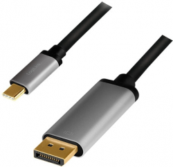 Кабел/адаптер Cable USB Type C - DP, M-M, 1.8m, 4K-120Hz, CUA0100 на най-ниска цени
