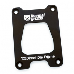 Охлаждане Монтажна рамка Thermal Grizzly Ryzen 7000 Direct Die Frame, Алуминий, Черен