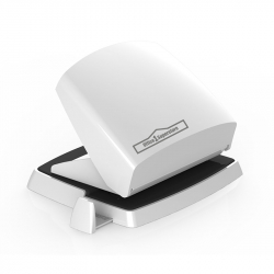 Перфоратор Elegant, за 25 листа, бялo-сив на най-ниска цени