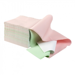 Хартия за принтер Office 1 Superstore Безконечна принтерна хартия, 240 mm, 11'', 3 , цветна, 750компл.