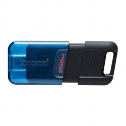USB флаш памет KINGSTON DataTraveler, 256GB, USB3.2, 200MB/s, Черен-син