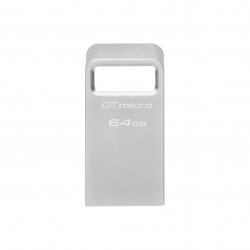 USB флаш памет KINGSTON DataTraveler Micro, 64GB, USB-A 3.2 Gen 1, Сребрист