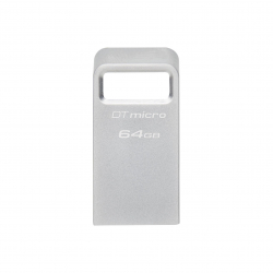 KINGSTON DataTraveler Micro, 64GB, USB-A 3.2 Gen 1, Сребрист