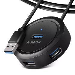 USB Хъб Axagon, 4 портов хъб, USB 3.2 Gen 1 . Дължина на кабел 30 см.