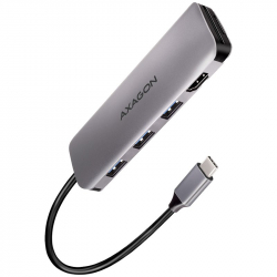 USB Хъб Axagon Multi port USB 3.2 Gen 1 hub. HDMI, card reader and three USB-A outputs