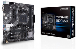 Дънна платка ASUS PRIME A520M-K, AM4, DDR4