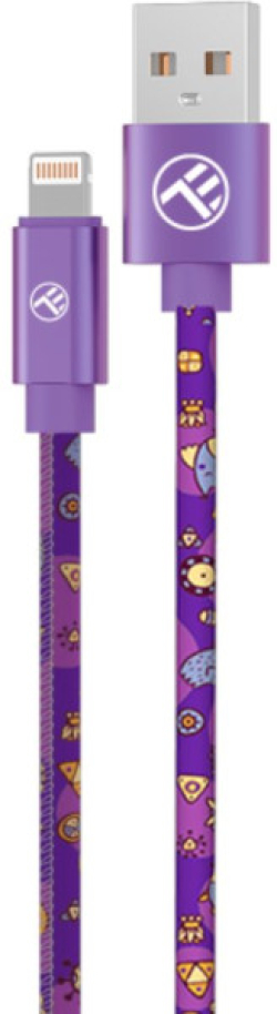 Tellur Graffiti кабел за данни, USB-A - Lightning, 3A, 1 м, лилав