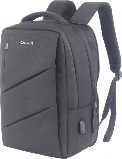 Чанта/раница за лаптоп Canyon BPE-5 15.6", 400 x 300 x 120 мм, полиестер, сив цвят