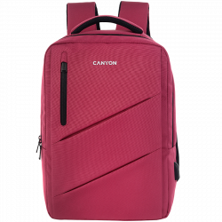 Чанта/раница за лаптоп CANYON Laptop backpack for 15.6 inch, Red, Polyester, 400x300x120 mm