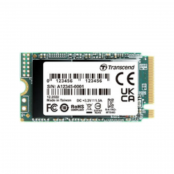 Хард диск / SSD Transcend 1TB, M.2 2242, PCIe Gen3x4, NVMe, 3D TLC, DRAM-less