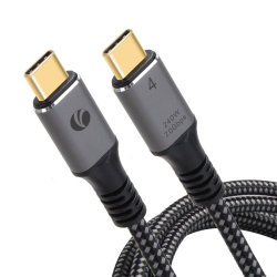 Кабел/адаптер VCom USB4.0 Type-C-Type-C 20Gbps, 240W - CU521M-2m