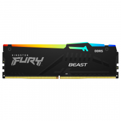 Памет Kingston DRAM 16GB 5200MT-s DDR5 CL36 DIMM (Kit of 2) FURY Beast RGB EXPO