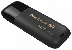 USB флаш памет Team Group C175, 64GB, USB 3.2 Gen 1, черен цвят