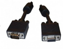 Кабел/адаптер OEM удължителен кабел, VGA - VGA, 15m, Черен