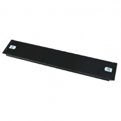 Аранжиращ панел 4U запълващ панел за комуникационен шкаф, черен, toolless with clips