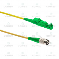 Оптична пач корда E2000/APC-FC/APC, Сингъл мод, Симплекс, 3мм, 3м