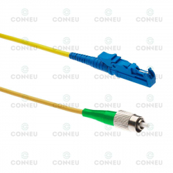 Оптична пач корда E2000/UPC-FC/APC, Сингъл мод, Симплекс, 3мм, 3м