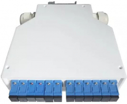 Оптична кутия Оптична кутия за 12 SC симплекс адаптера, монтаж на DIN шини