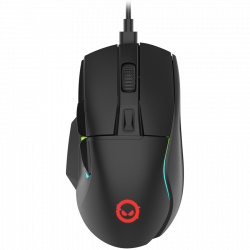 Мишка LORGAR, оптична, геймърска, USB, RGB LED, Черна