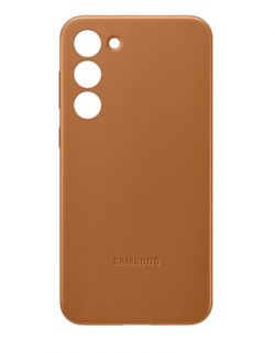 Калъф за смартфон Samsung S23+ S916 Leather Cover, Camel