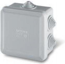 Оптична кутия Кутия PVC 80х80х40 IP55,UV,7 щуцера SCAME затваряне на клик